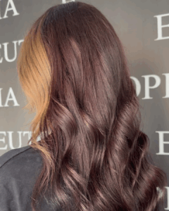 brunette highlights Glasgow